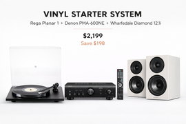 Rega Planar 1 Vinyl System with Denon PMA-600NE & Wharfedale 12.1i